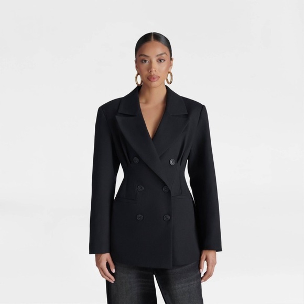 KBB by KAHLANA x Target Women's XL Extra Large The Corset Blazer Black Jacket